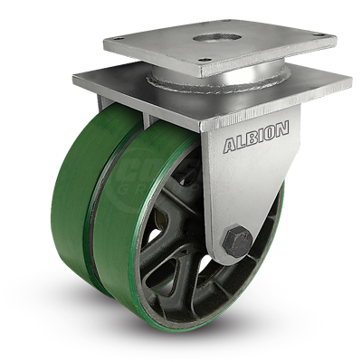 850 Series Kingpinless, Dual-Wheel Casters