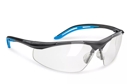 Jayhawk™ Safety Glasses - Black Frame, Clear Lens