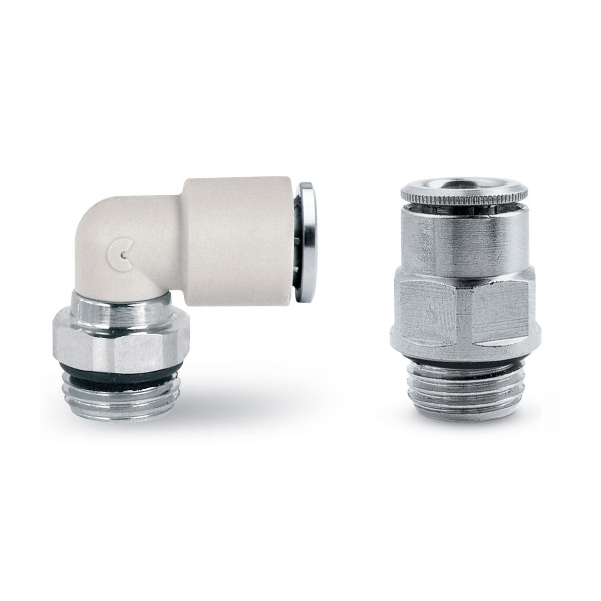 Fittings in technopolymer for water cooling applications