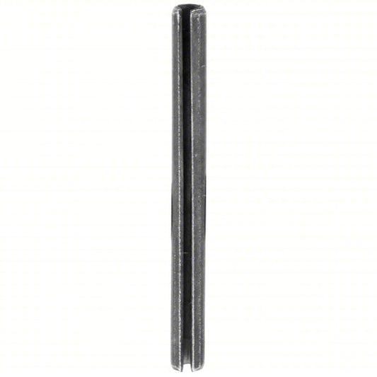 Slotted Spring Pin, 1/16" dia,1" L,Slotted,PK100: Slotted, Inch, 1/16 in Pin Dia, Steel, 100 PK