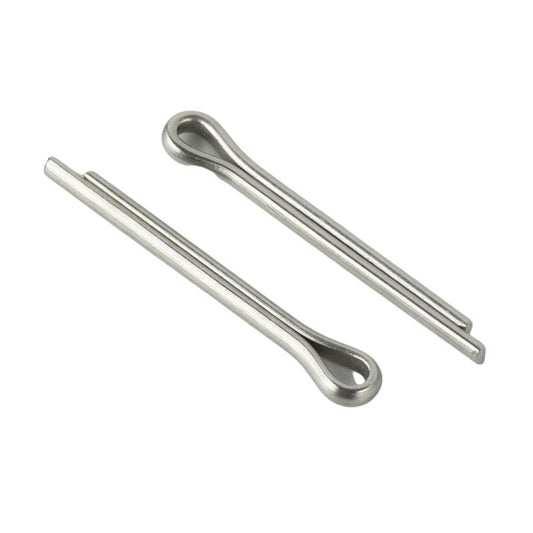 Cotter Pin,1/8 in dia,1 in L,PK100: Extended Prong, Inch, 1/8 in Pin Dia, 1 in Shank Lg, 100 PK