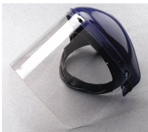 Face Shield Visor, Clear Visor, 10" Height, Uncoated Lens, Clear