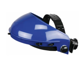 Take Up Headgear, Ractchet, Includes Headgear Only, Fits Most Face Shields, Adjustable Size, Blue
