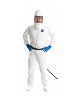 Double Bib Tychem QC Hood, Inner Bib, EVA Series, CC20, White