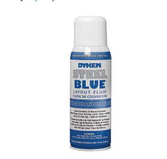 Dykem Steel Blue, Layout Fluid, Aerosol Can, 12 oz