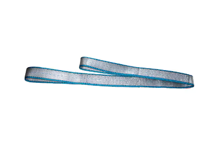 Web Sling, Type 3, 6 ft L, 2 in W, Polyester, Silver