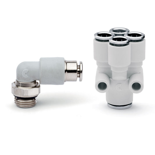Super-rapid Compact fittings in technopolymer