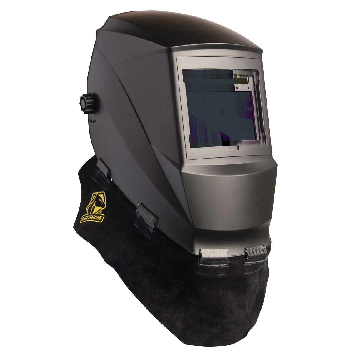Zoom Image AH5040-BK Split Cowhide Wrap-Around Helmet Bib